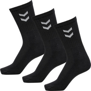 HUMMEL 3-Pack Basic Sock, GREY MELANGE, 10