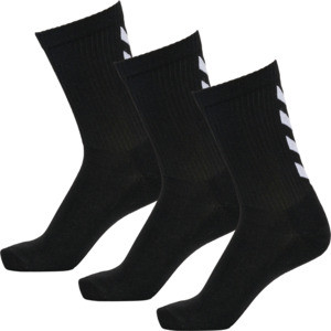 HUMMEL FUNDAMENTAL 3-PACK SOCK, WHITE, 8